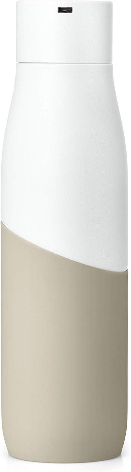 image:imageLARQ Bottle Movement PureVis 24 oz Lightweight SelfCleaning and NonInsulated Stainless Steel Water Bottle with UV Water Purifier Reusable amp Travel Friendly BlackOnyxWhiteDune