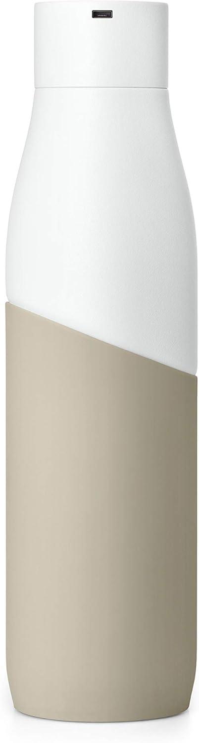 image:imageLARQ Bottle Movement PureVis 24 oz Lightweight SelfCleaning and NonInsulated Stainless Steel Water Bottle with UV Water Purifier Reusable amp Travel Friendly BlackOnyxWhiteDune