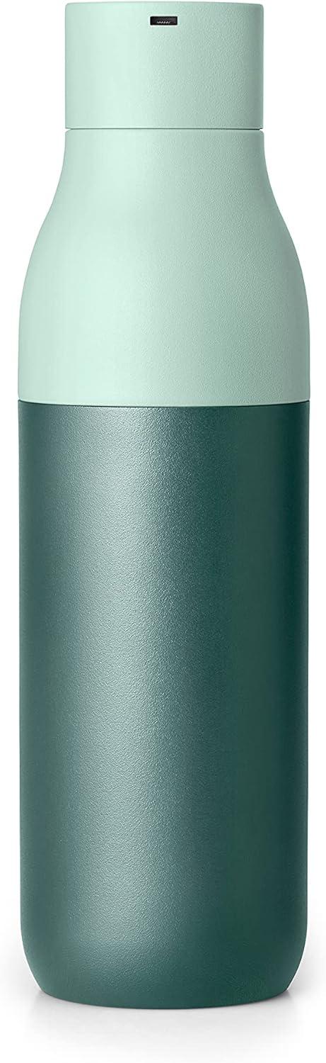 image:imageLARQ Bottle PureVis 17 oz SelfCleaning and Insulated Stainless Steel Water Bottle with UV Water Purifier and Awardwinning Design Reusable amp Travel Friendly Monaco BlueEucalyptus Green