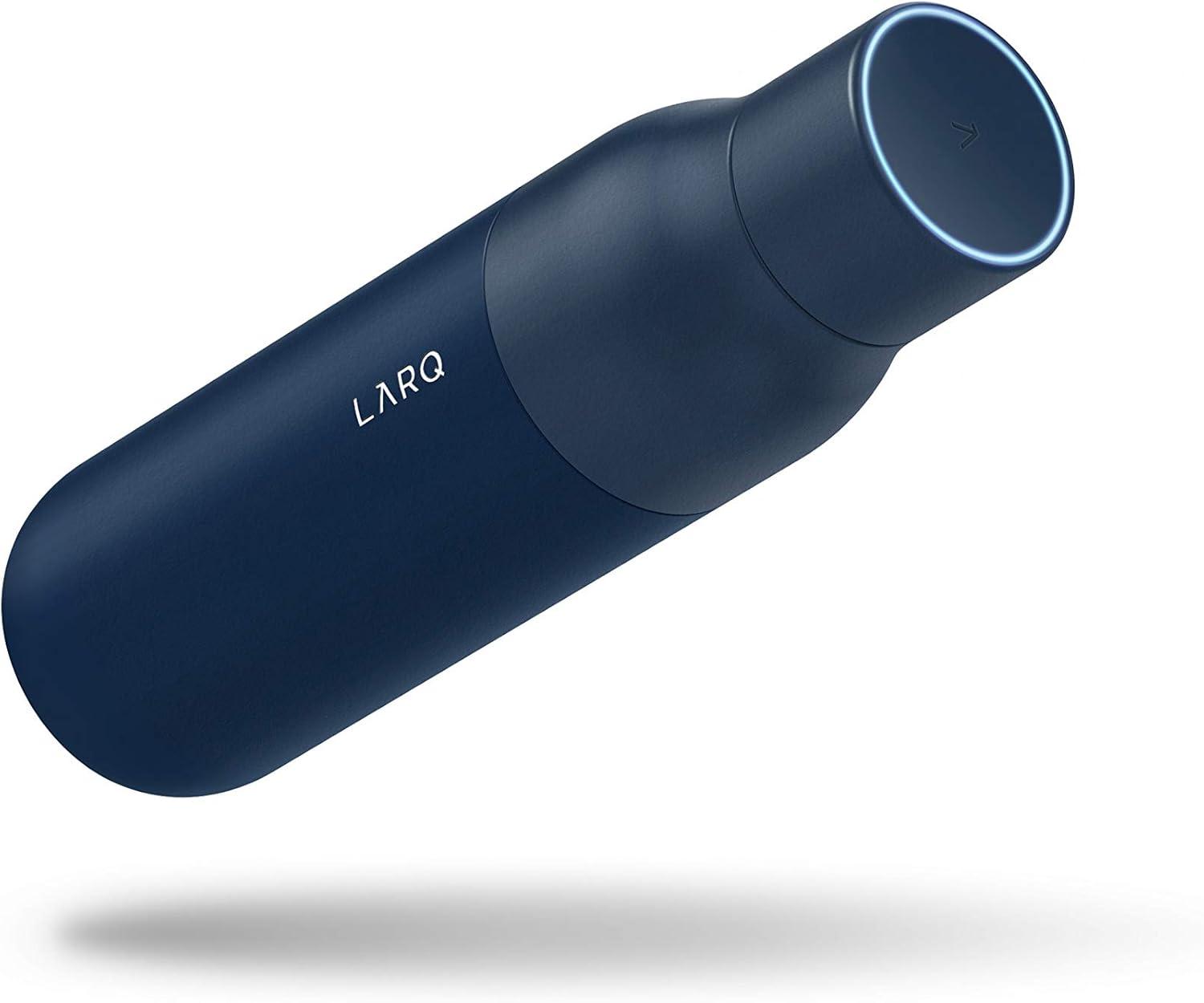 image:imageLARQ Bottle PureVis 17 oz SelfCleaning and Insulated Stainless Steel Water Bottle with UV Water Purifier and Awardwinning Design Reusable amp Travel Friendly Monaco BlueMonaco Blue