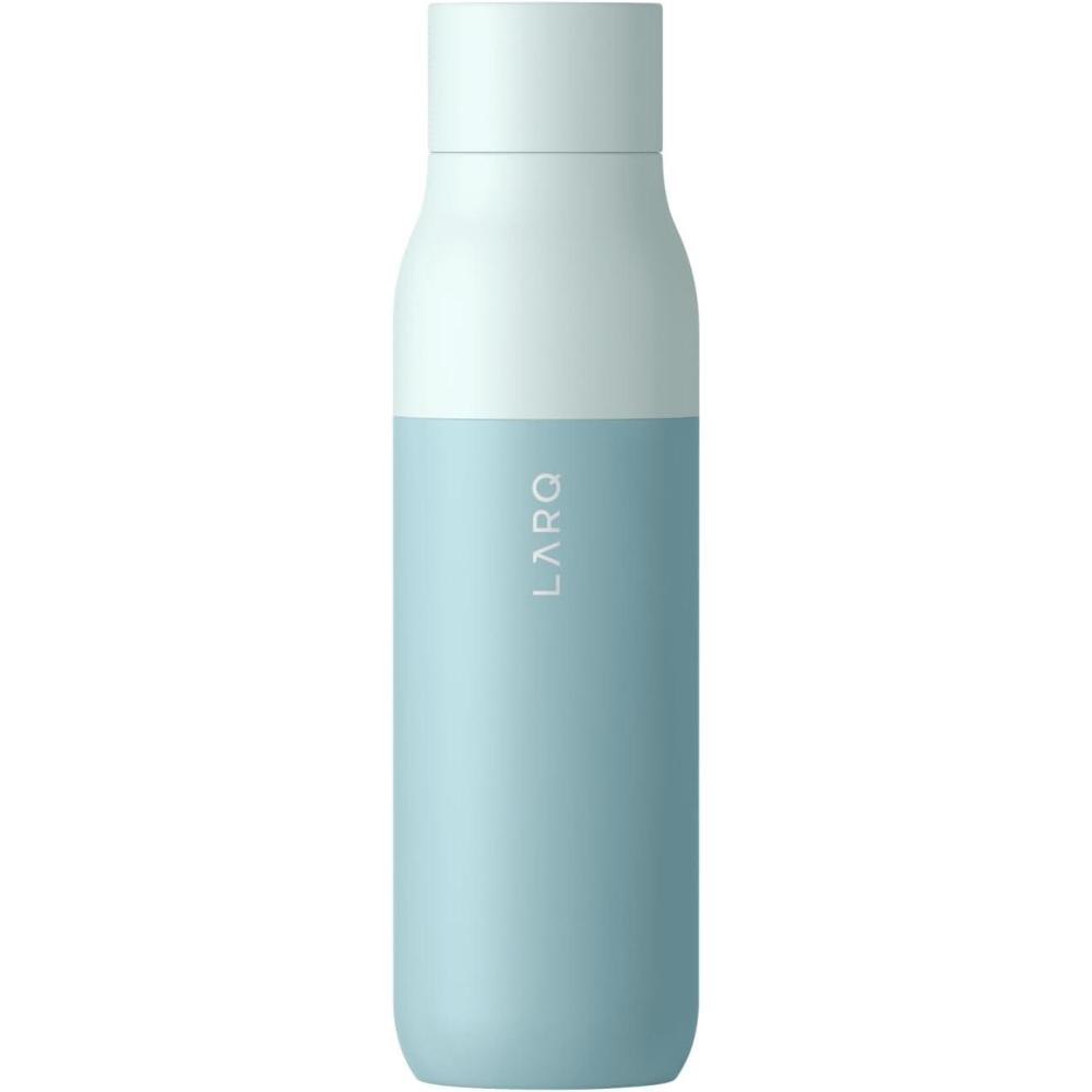 image:imageLARQ Bottle PureVis 17 oz  SelfCleaning and Insulated Stainless Steel Water Bottle with UV Water Purifier and Awardwinning Design  Reusable amp Travel Friendly Monaco BlueSeaside Mint