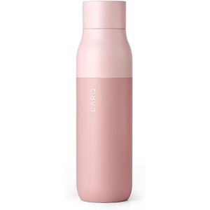 LARQ Bottle PureVis 17 oz – Self-Cleaning and Insulated Stainless Steel Water Bottle with UV Water Purifier and Award-winning Design | Reusable & Travel Friendly, Monaco Blue(Himalayan Pink)
