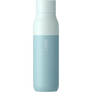 LARQ Bottle PureVis 17 oz – Self-Cleaning and Insulated Stainless Steel Water Bottle with UV Water Purifier and Award-winning Design | Reusable & Travel Friendly, Monaco Blue(Seaside Mint)