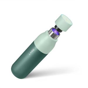 LARQ Bottle PureVis 17 oz – Self-Cleaning and Insulated Stainless Steel Water Bottle with UV Water Purifier and Award-winning Design | Reusable & Travel Friendly, Monaco Blue(Eucalyptus Green)