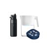 image:imageHydrated Cheer Gift Set  LARQ Pitcher PureVis 19L SelfCleaning UV Water Filter Pitcher for Tap and Drinking Water  Swig Top 34oz Insulated Water Bottle with Builtin Silicone Handle