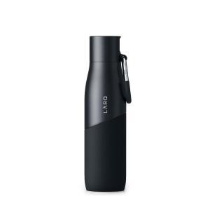 LARQ Bottle Movement Filtered – Lightweight Non-Insulated Stainless Steel Water Bottle BPA Free with Nano Zero technology and long-lasting filters, White/Pebble, 24oz(Black/Onyx)