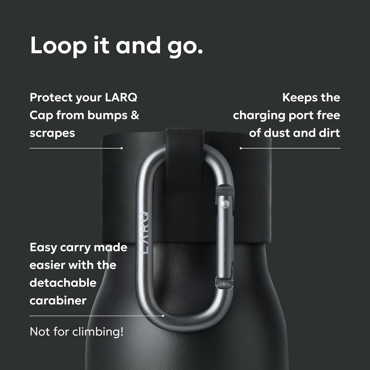 image:imageLARQ Active Loop Bump Protector for Your Cap with Easy Carry Carabiner BlackBlack