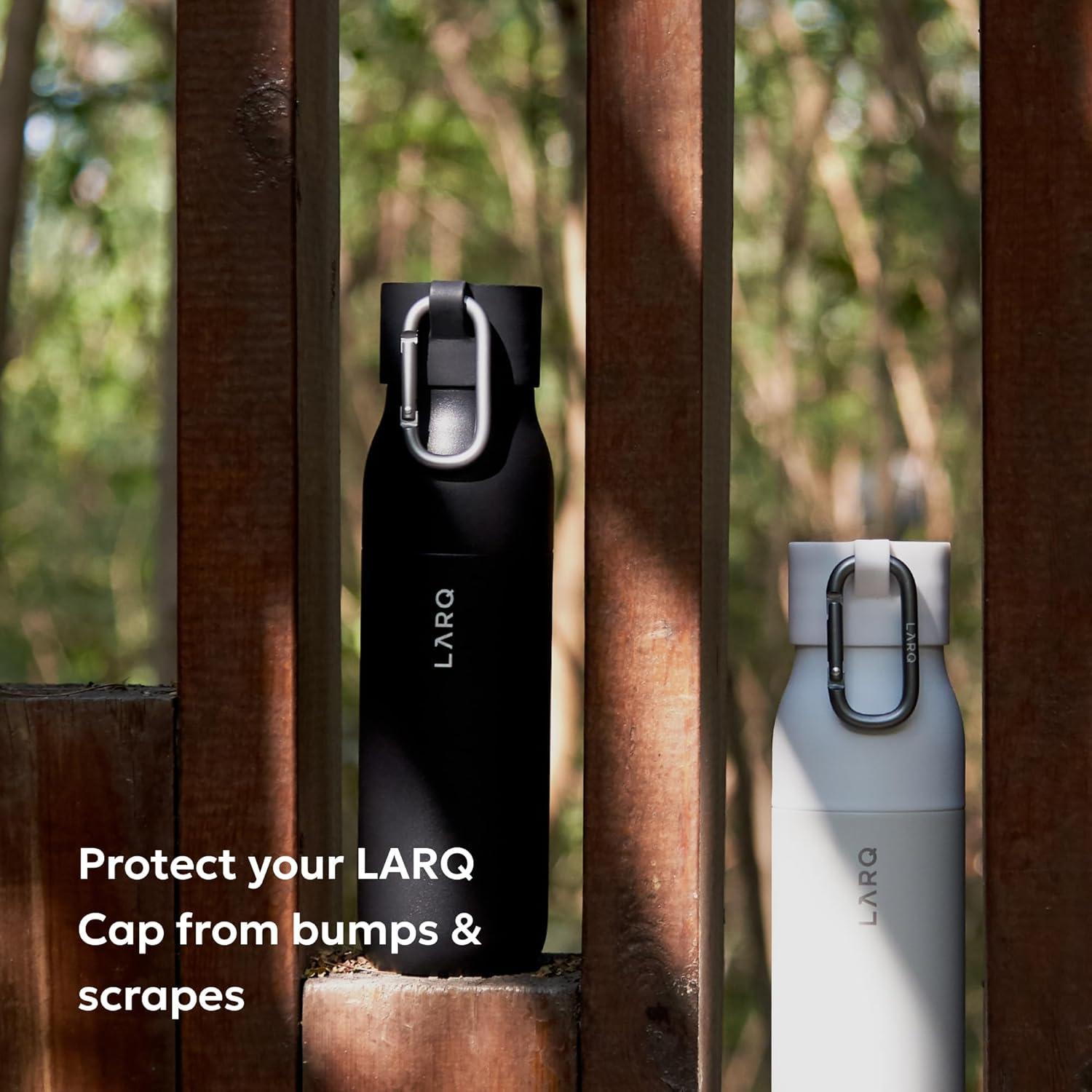 image:imageLARQ Active Loop Bump Protector for Your Cap with Easy Carry Carabiner BlackWhite