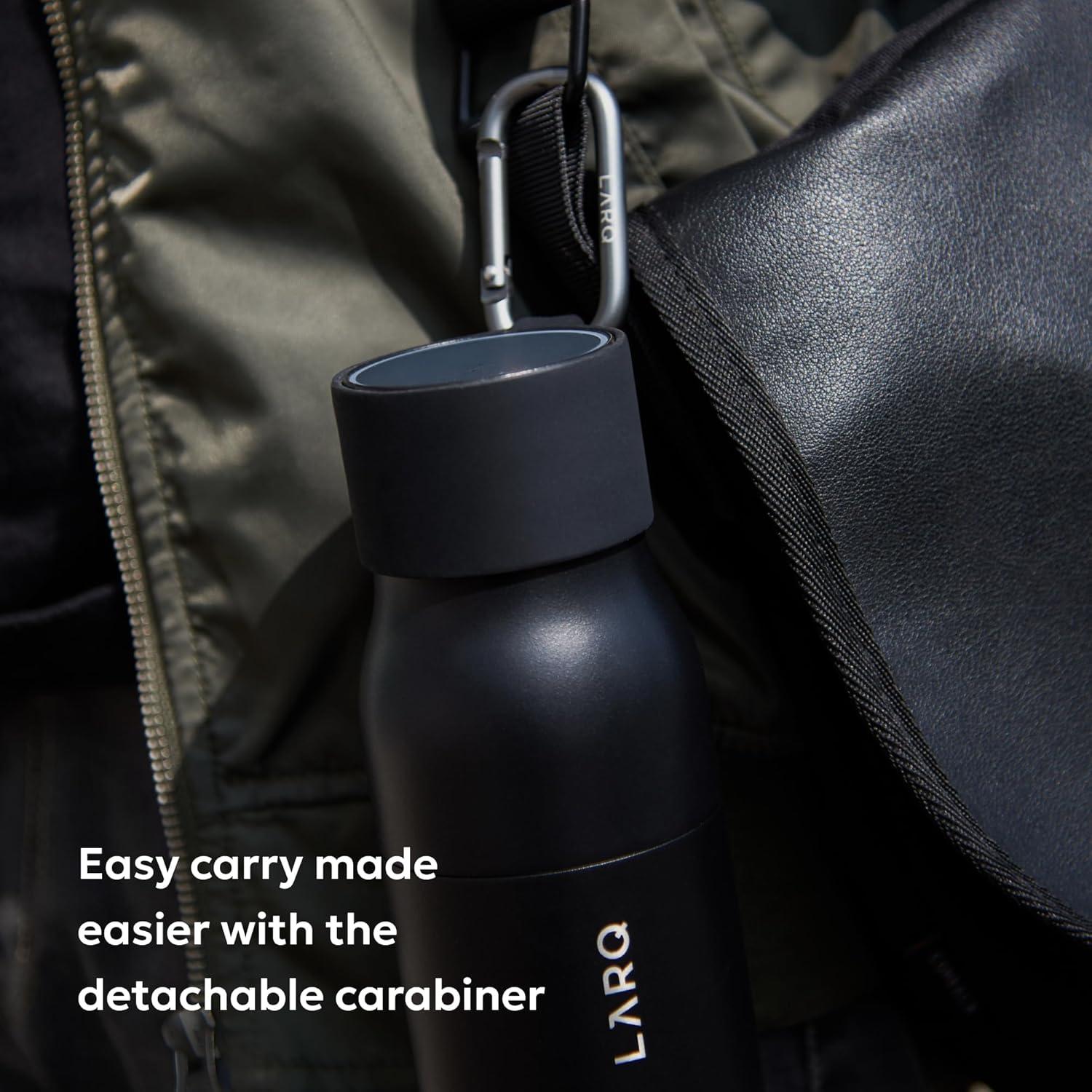 image:imageLARQ Active Loop Bump Protector for Your Cap with Easy Carry Carabiner BlackWhite