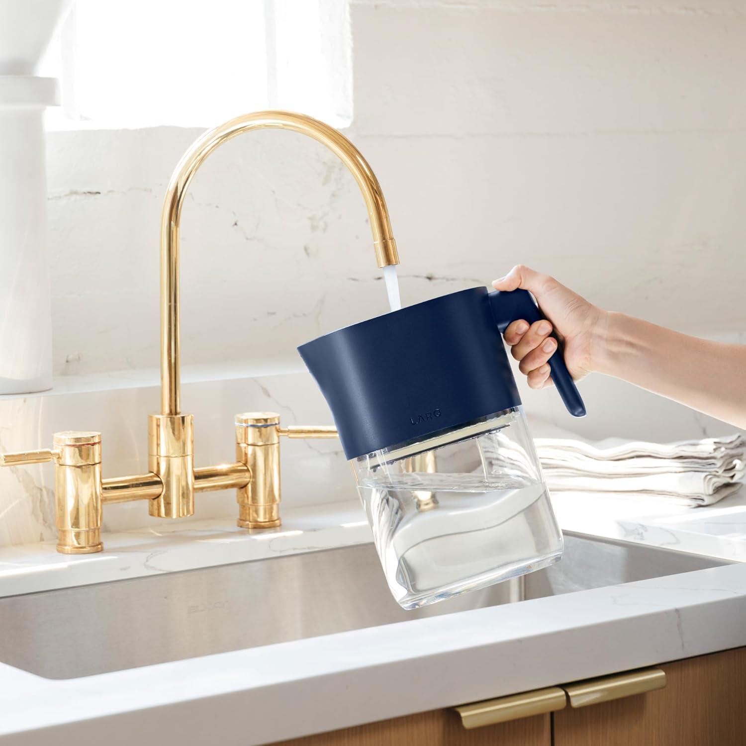 image:imageLARQ Hydrated AF Set Pitcher PureVis 19L Monaco Blue 4 Advanced Filters