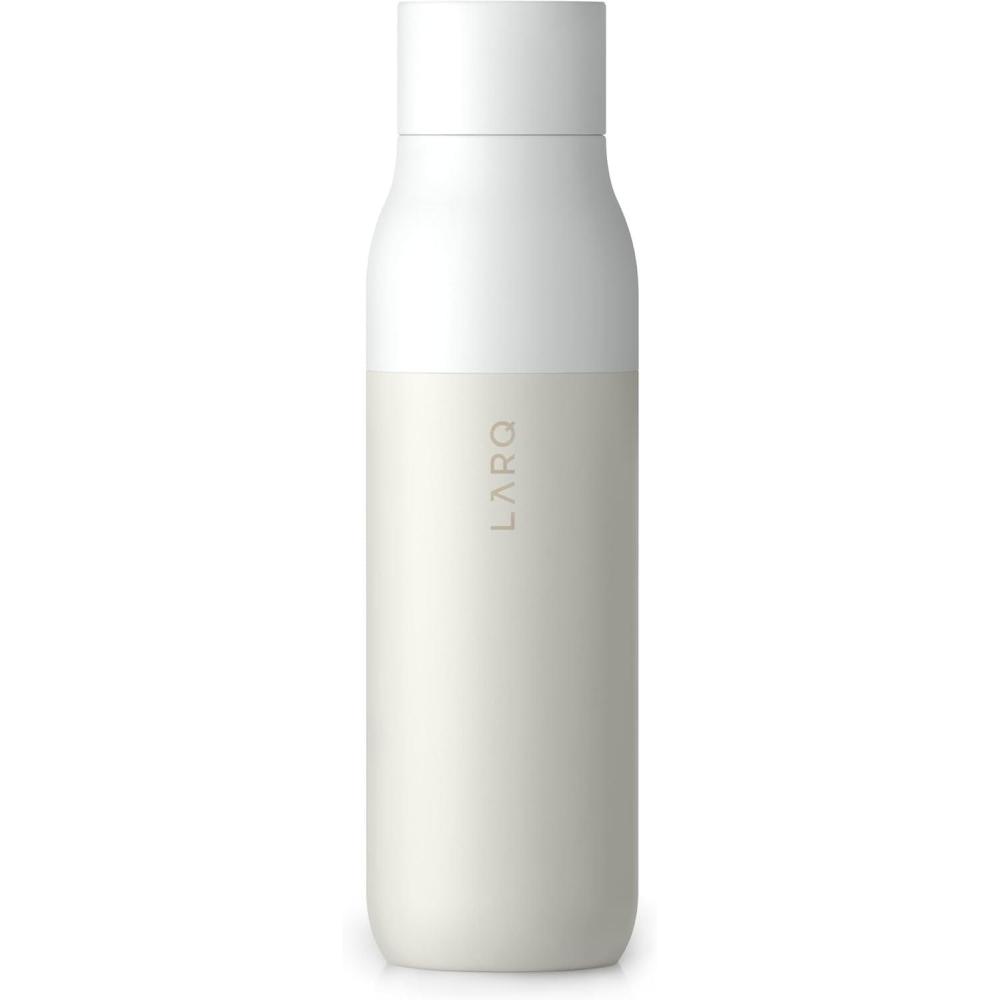 image:imageLARQ Bottle Twist Top 25 oz Insulated Stainless Steel Water Bottle BPA Free Reusable Water Bottle for Camping Office and Travel Keep Drinks Cold and Hot Granite WhiteGranite White