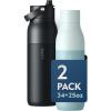 image:imageLARQ Holiday Bundle Set  2x Pack Bottles Swig Top 34oz  Twist Top 25oz Insulated Travel Friendly