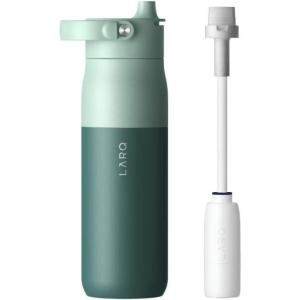 LARQ Holiday Swig Set: Bottle Swig Top 23oz Eucalyptus Green Filter Straw