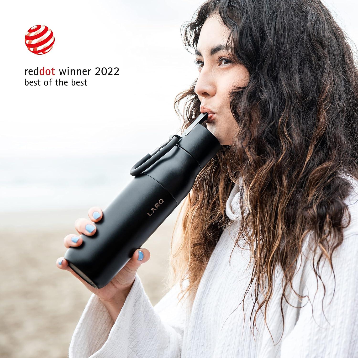 image:imageLARQ Holiday Bundle Set Bottle Filtered Insulated Water Bottle 17oz 25oz Reusable Bottles Travel Friendly BPA Free