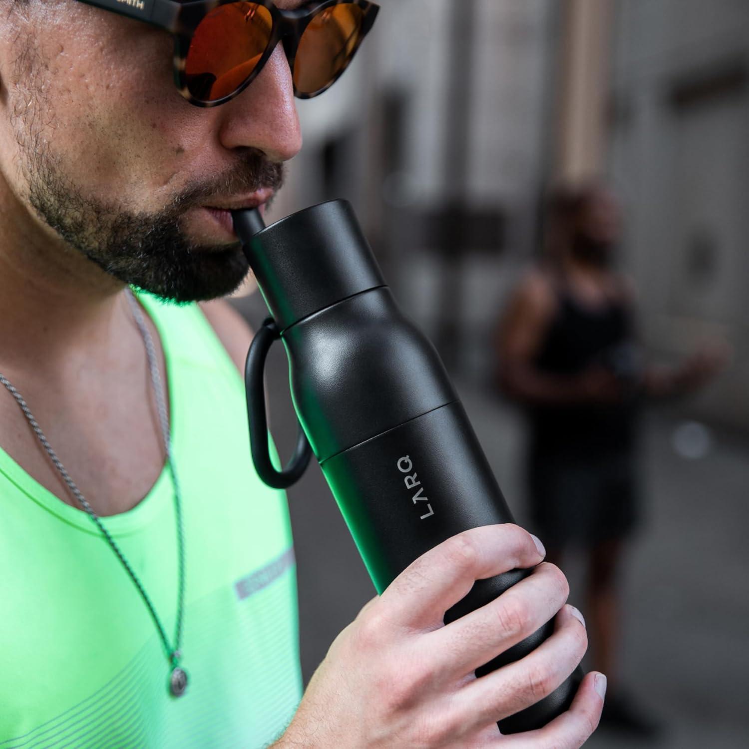 image:imageLARQ Holiday Bundle Set Bottle Filtered Insulated Water Bottle 17oz 25oz Reusable Bottles Travel Friendly BPA Free