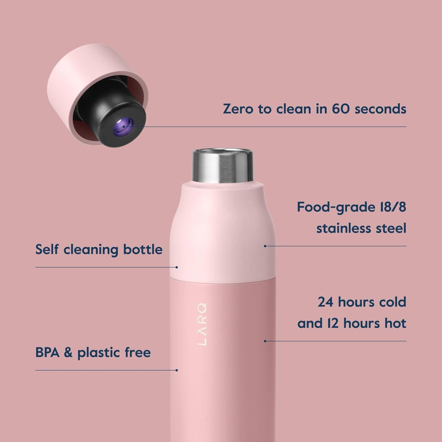 image:imageLARQ Holiday Bundle Set Bottle PureVis SelfCleaning Water Bottle 17oz Reusable Bottles Travel Friendly BPA free