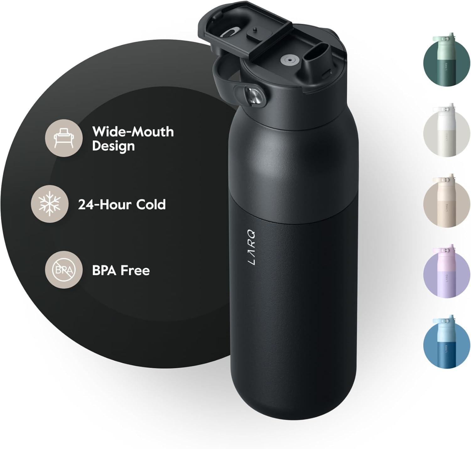 image:imageLARQ Jolly Good Gift Set 3x Bottles Swig Top 23oz Insulated Stainless Steel Water Bottles With BuiltIn Silicone Handle Thermos BPA Free Keep Drinks Cold for 24 Hour