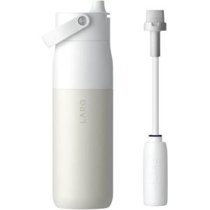 LARQ Holiday Swig Set Bottle Swig Top 23oz Granite White Filter Straw