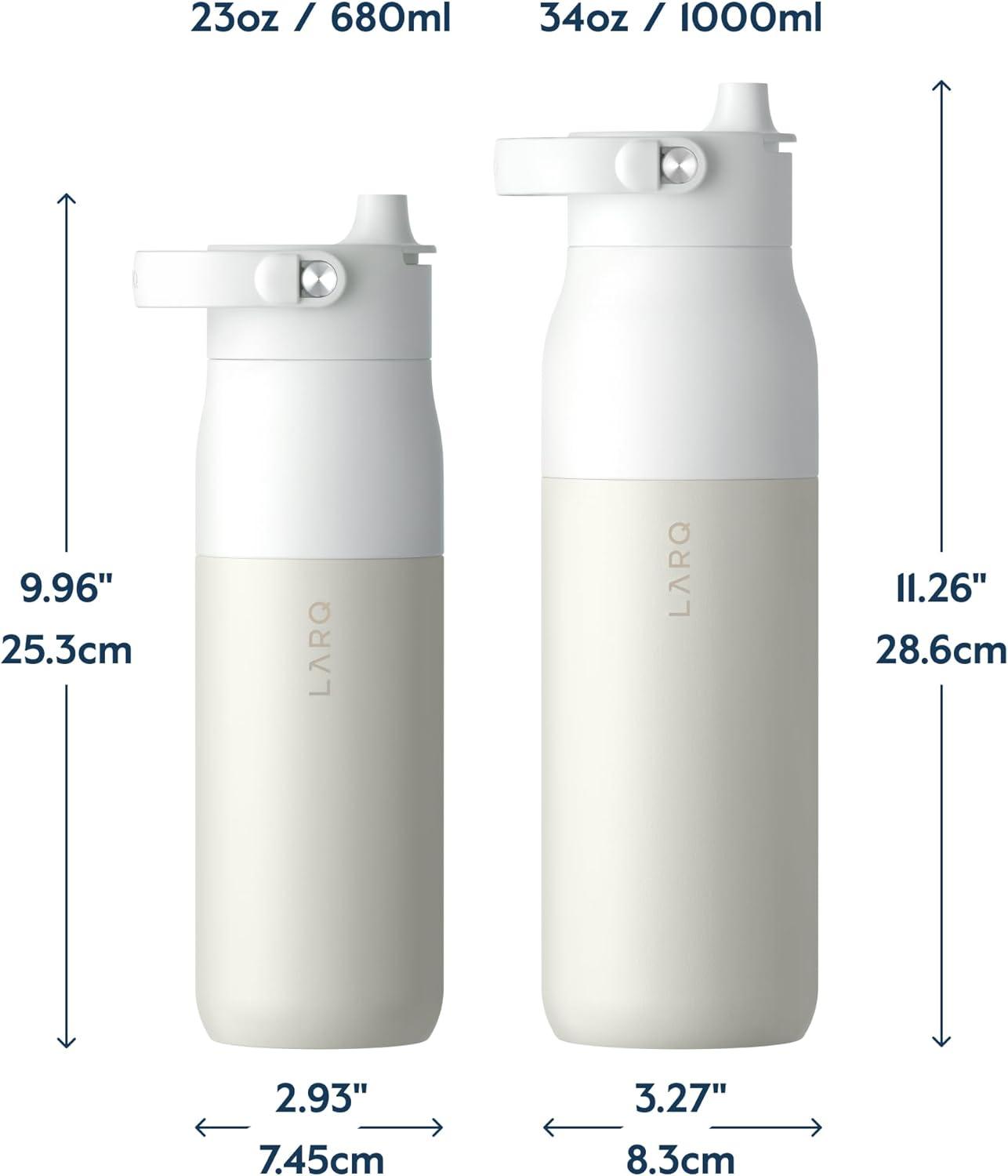 image:imageLARQ Twice as Nice Set Bottle Swig Top 23oz Granite White amp Luberon Lavender