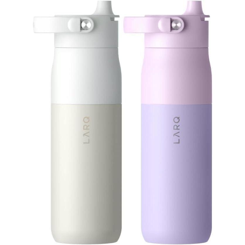 image:imageLARQ Twice as Nice Set Bottle Swig Top 23oz Granite White amp Luberon Lavender