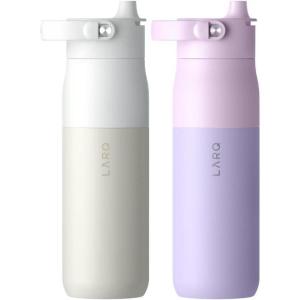 LARQ Twice as Nice Set Bottle Swig Top 23oz, Granite White & Luberon Lavender